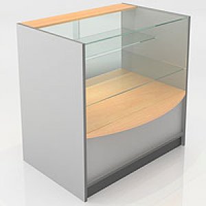 Прилавок остекленный, с раздвижными стеклянными дверцами F6090 PS