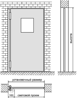 TELEDOOR Качающаяся дверь со смотровым окном BPT 4
