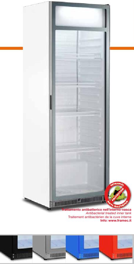 Шкаф Холодильный со Стеклом AQUA PR40 Белый 