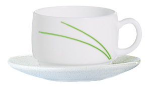 Блюдце чайное зеленый декор ARC/TORONTO 14см E6054 