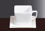 Блюдце кофейное чайное квадратное fairway фарфоровая посуда