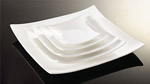 Тарелка десертная квадратная fairway фарфоровая посуда