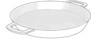 Heidebrenner Чугунная эмалированная сковорода Тип GGЕ