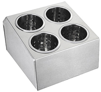 Кухонный инвентарь MVQ емкость для хранения столовых приборов металл 4 отделения