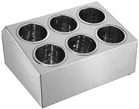 Кухонный инвентарь MVQ емкость для хранения столовых приборов металл 6 отделений